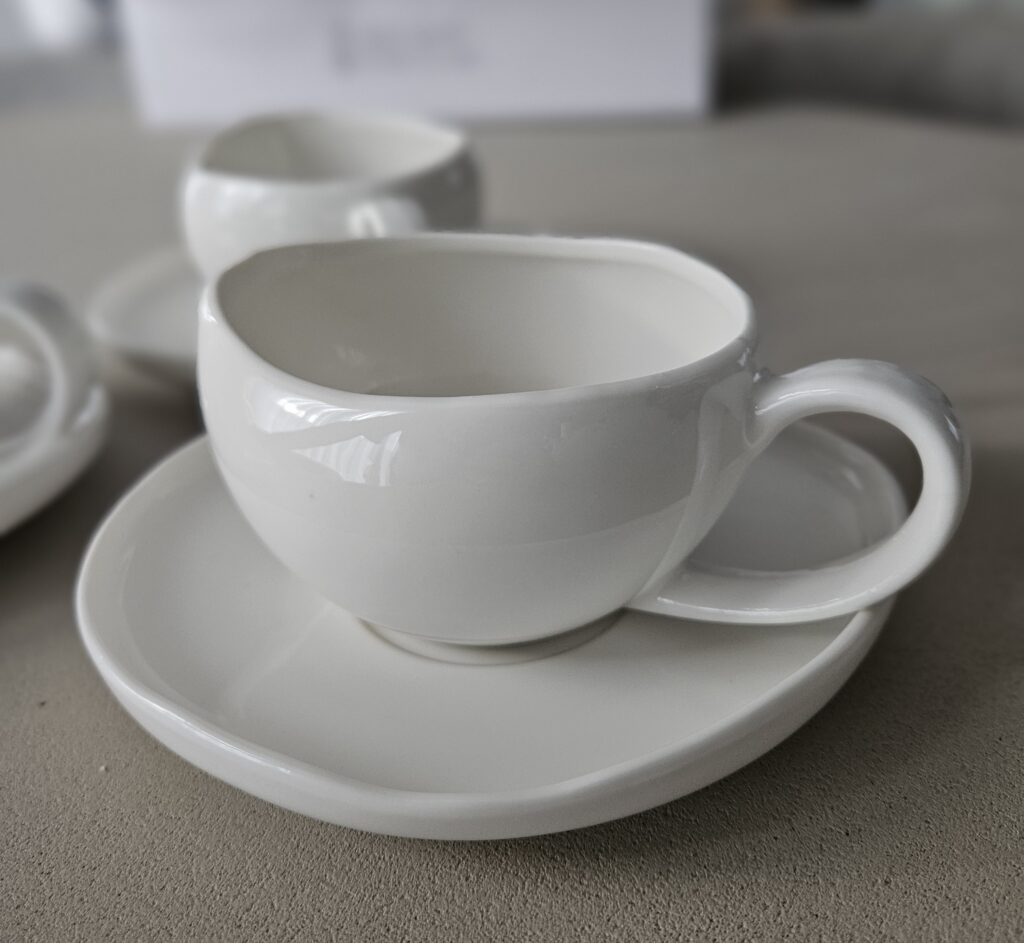Service à café Perle Pure 100 ml (coffret de 6 personnes - 12 pièces)