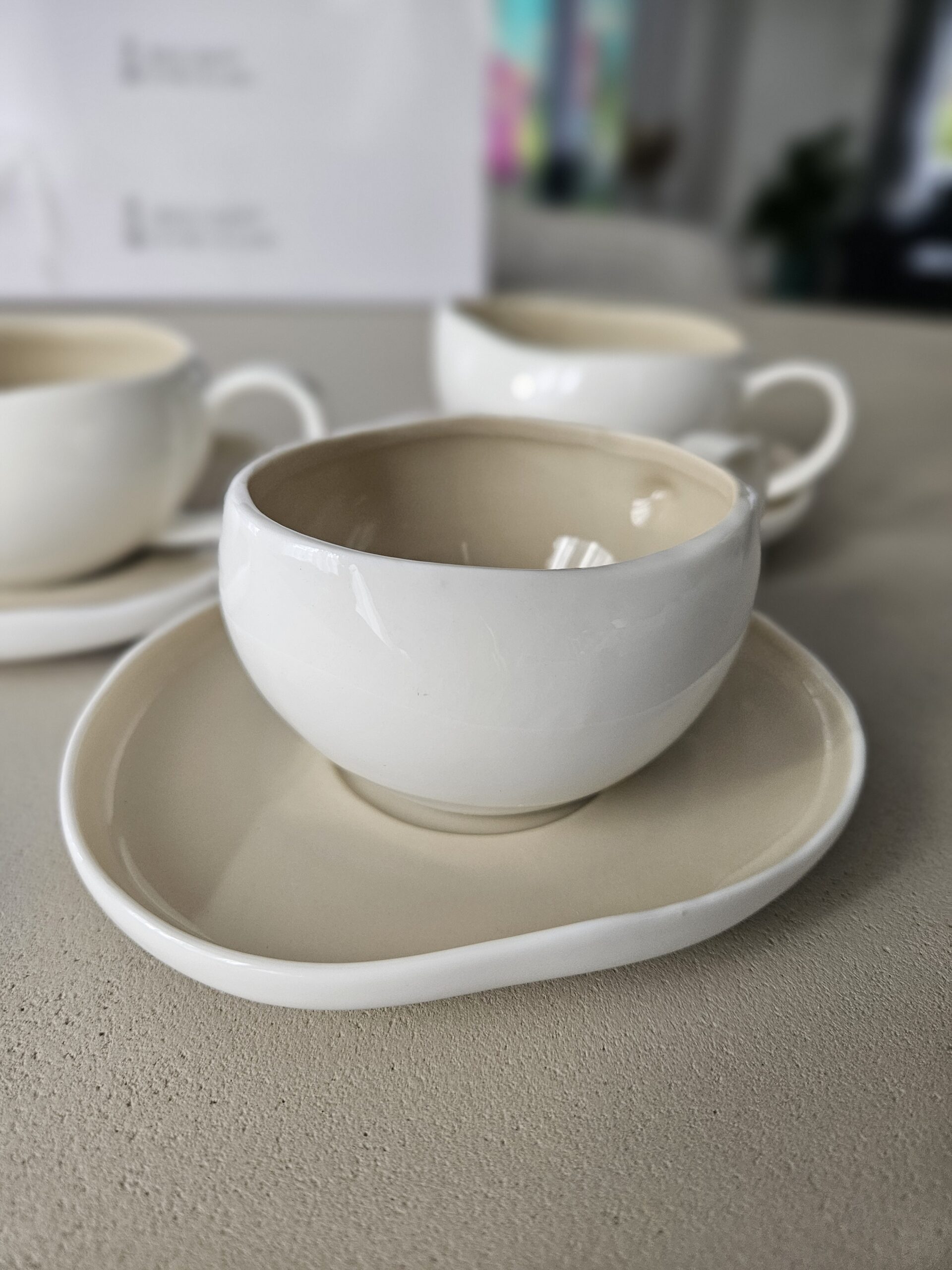 Service à café Sable d'Elégance (coffret de 12 pièces) – Image 2