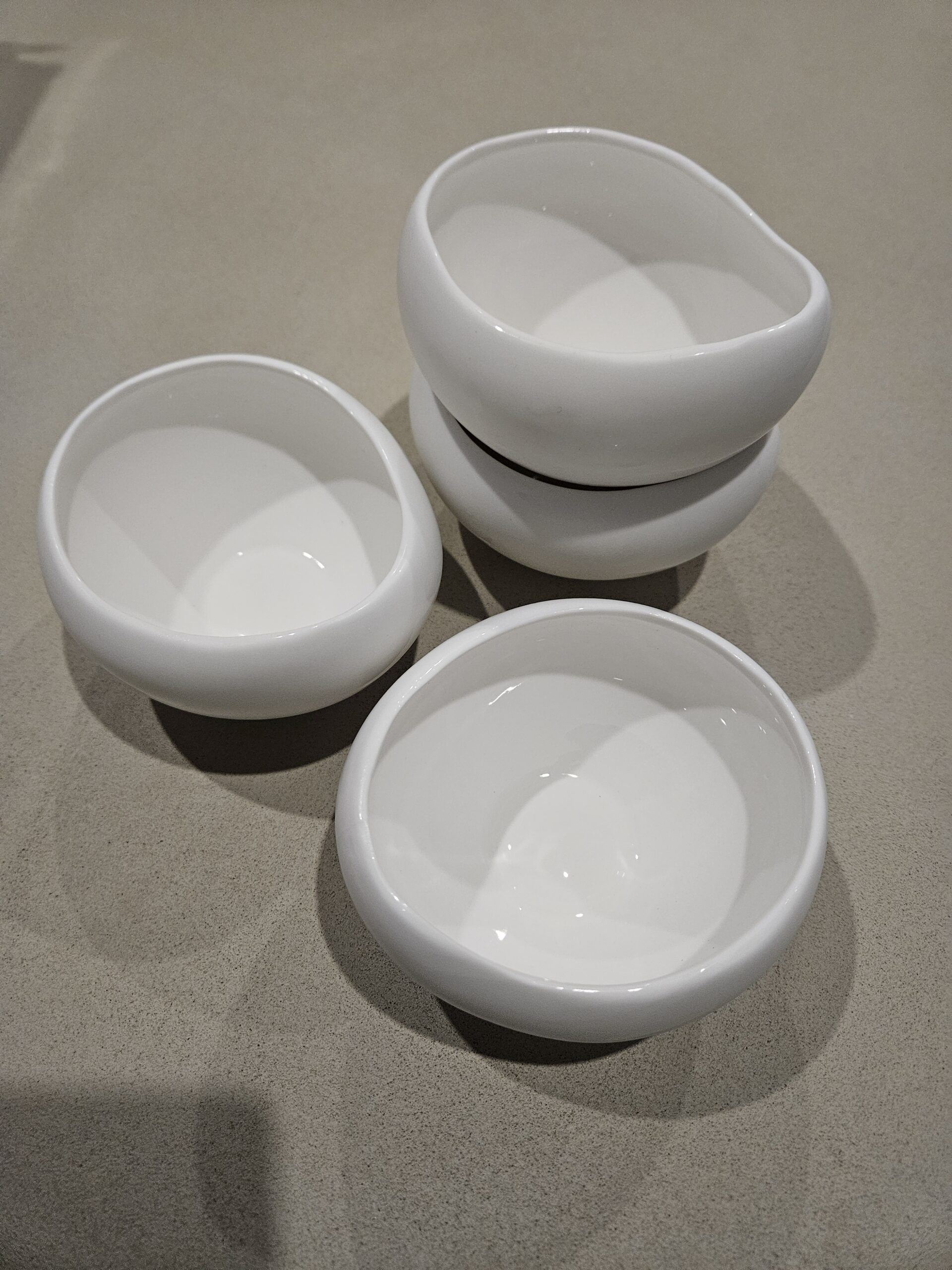 bols à apéritif snack blanc porcelaine