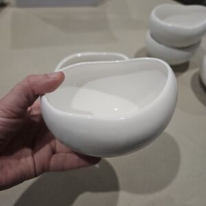 bol à apéro blanc porcelaine véritable