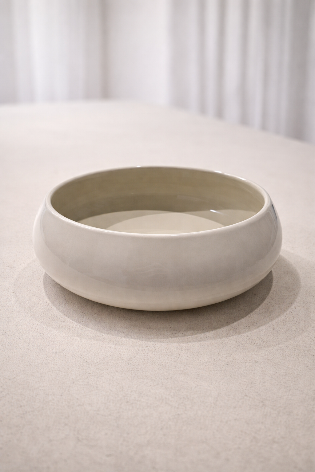 saladier en porcelaine de luxe haut de gamme beige