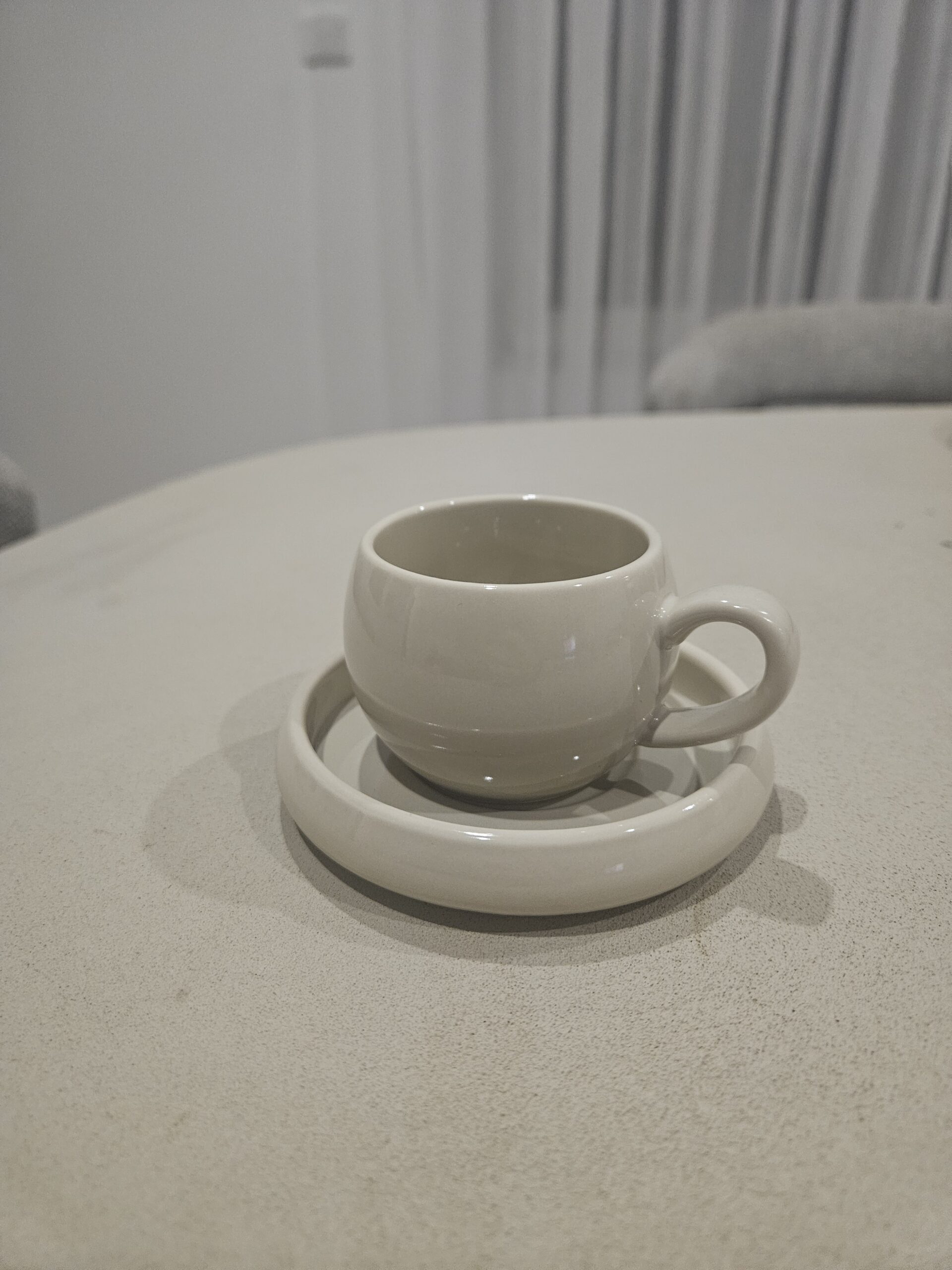 Service à café Galet Céleste 100 ml (coffret de 12 pièces)